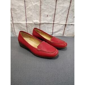 Softspots Women's Slip On Loafers Red Size 9.5 M 735309 Leather Upper
